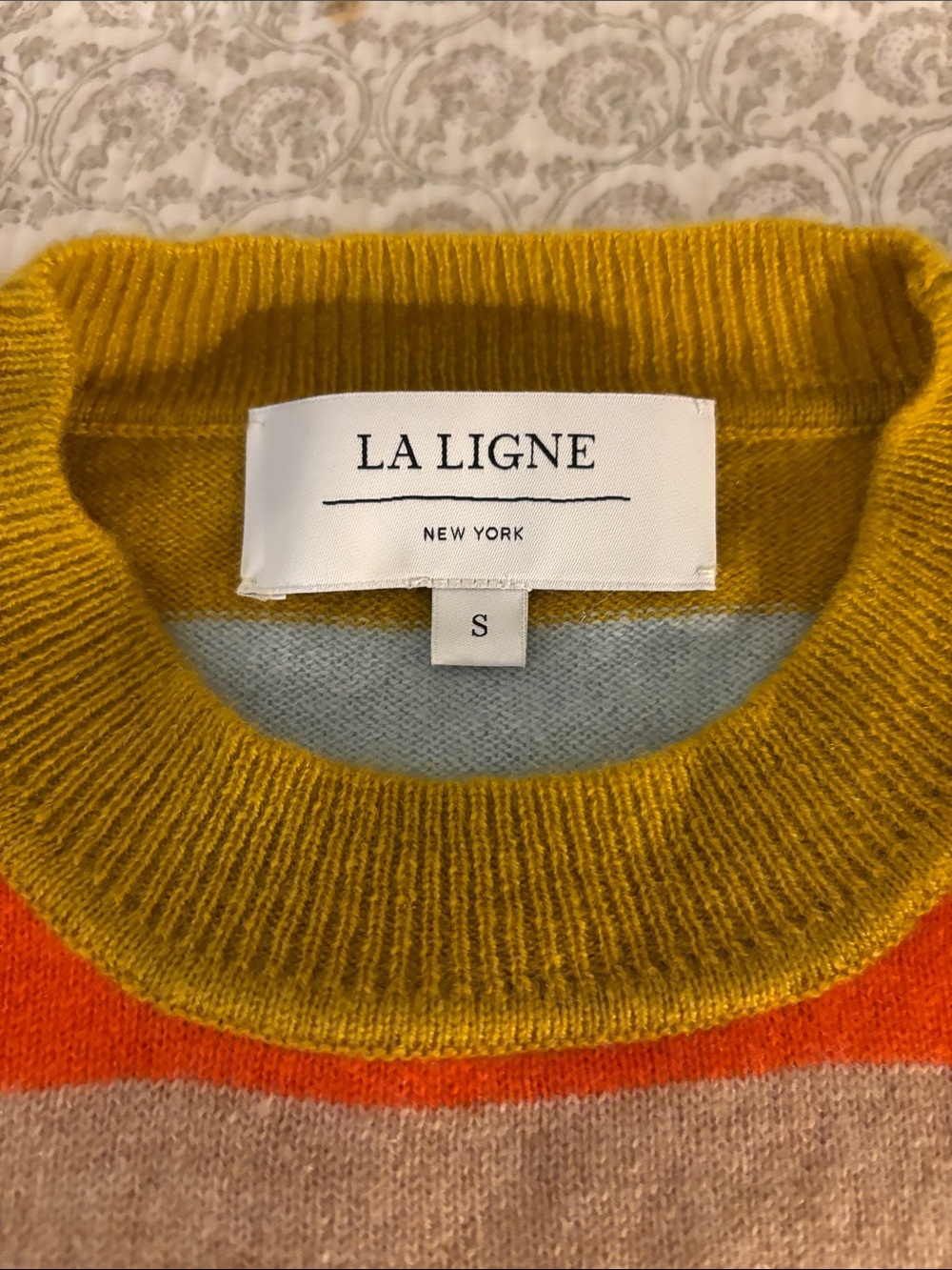 La Ligne Striped Cashmere Crewneck Sweater - Picture 4 of 7